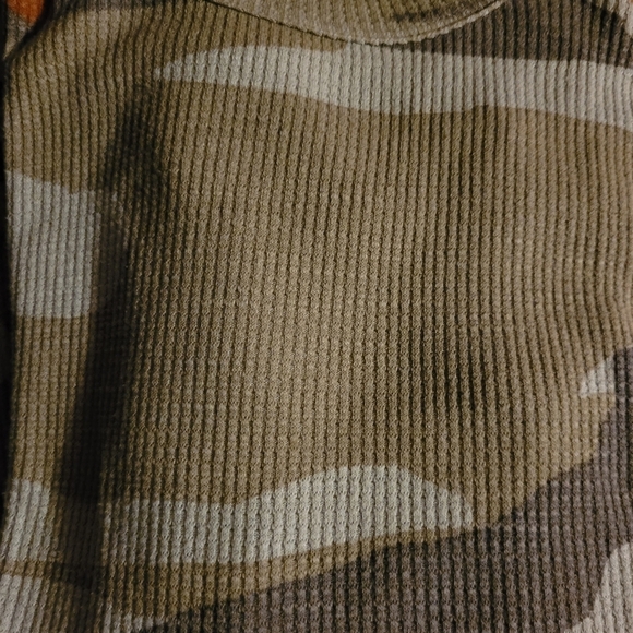 Monrow* Camo Thermal Top* Tan/Brown/Orange* Sz XL - Picture 4 of 6